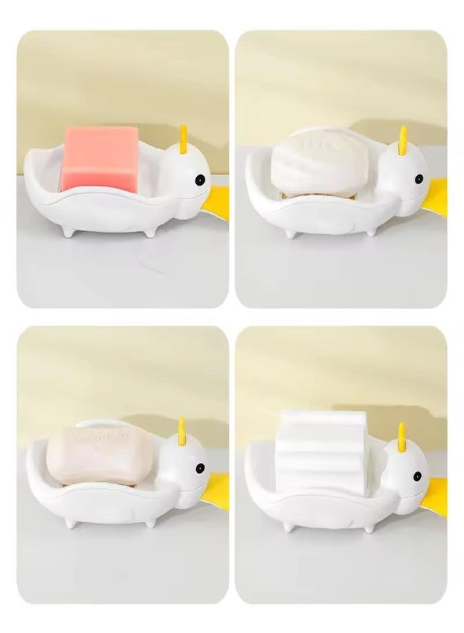 ZITWA Duck Soap Box Self Draining Holder for Shower Bathroom Tub Non-Slip Dish with Drainage Rack Portable - Image 5
